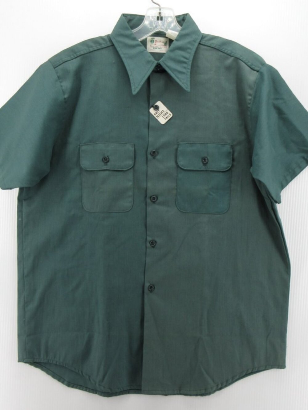VTG Five Brother Shirt Large 70s Mechanic Uniform Faded Workwear *